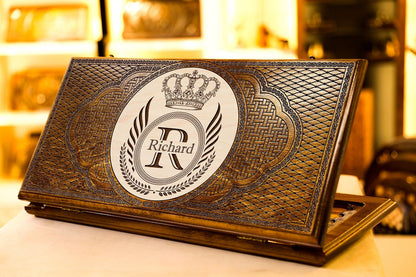 Custom Name Backgammon Crown Edition - AsatryansBrand