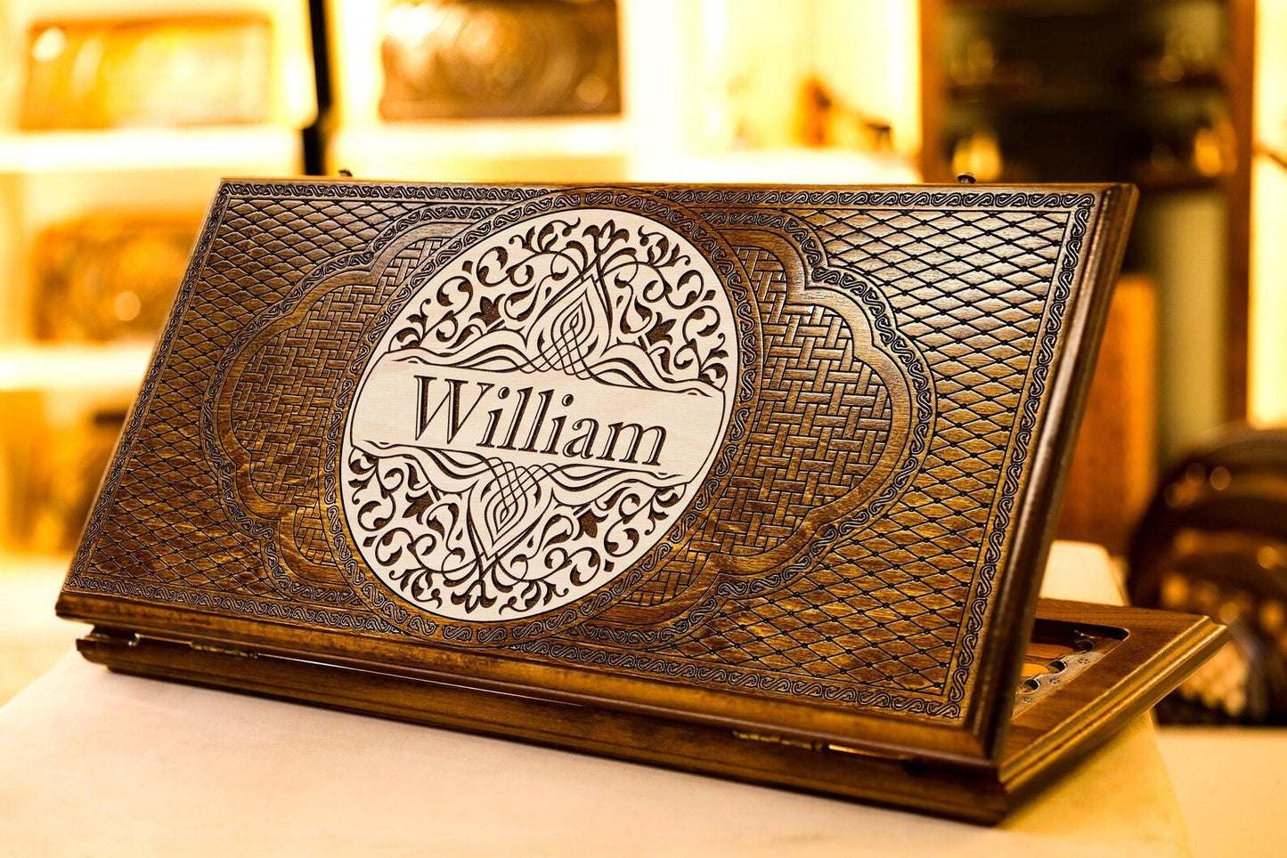Custom Name Backgammon For Michael 50X50 cm - AsatryansBrand