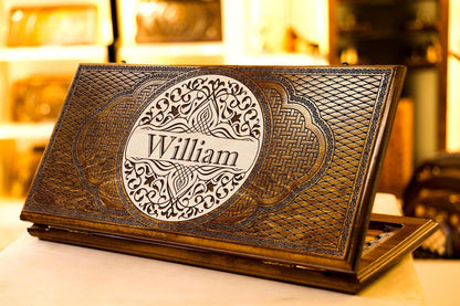 Custom Name Backgammon For Michael 50X50 cm - AsatryansBrand