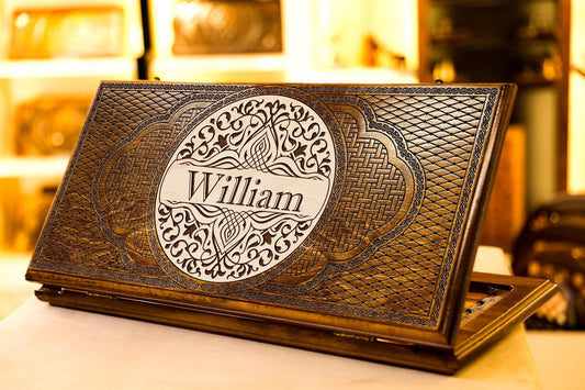Custom Name Backgammon For Michael 50X50 cm - AsatryansBrand