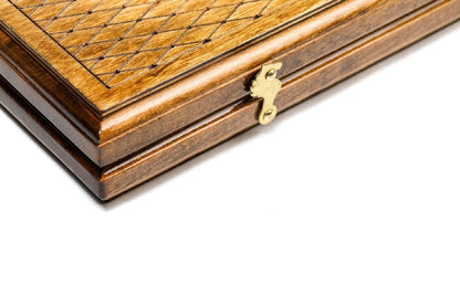 Handmade Wooden Backgammon Board Game Set "Tree Pomegranate" - AsatryansBrand