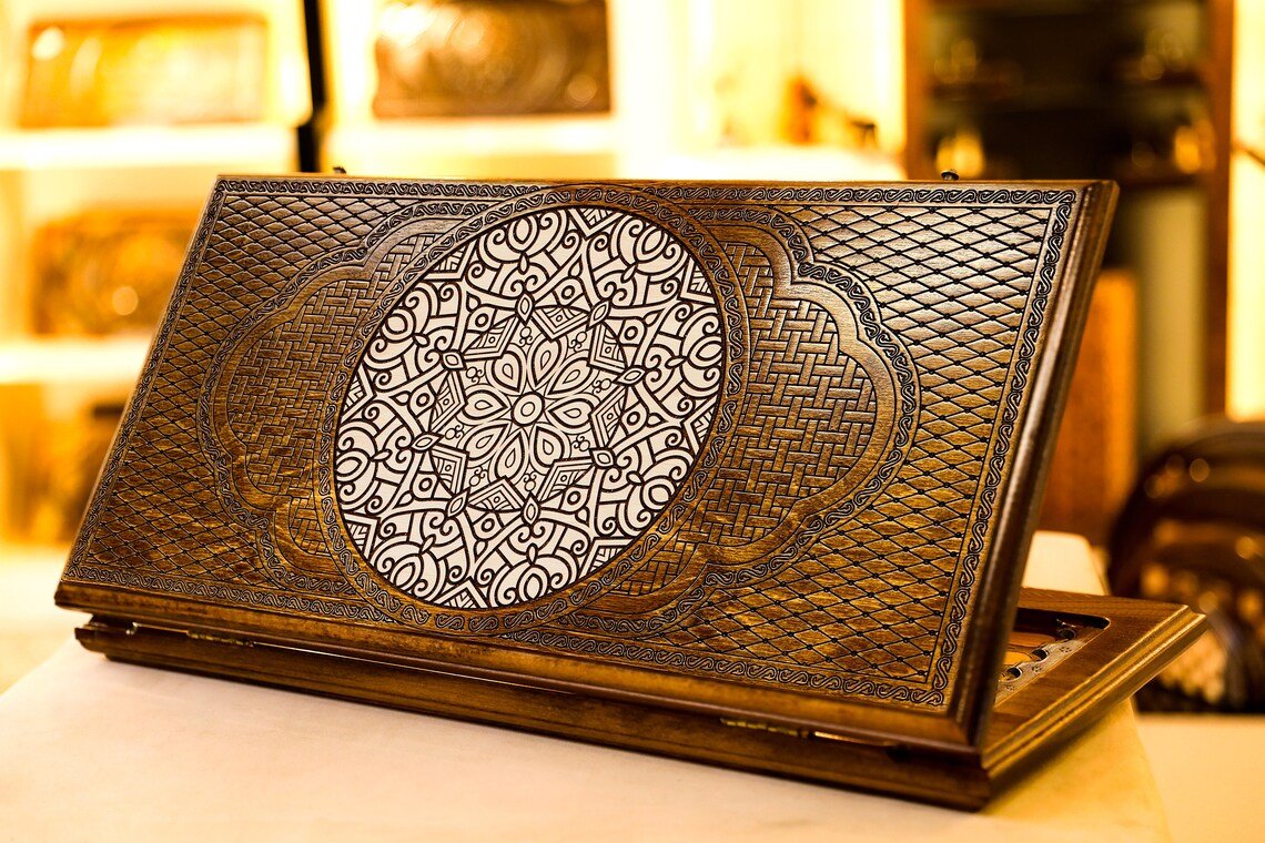 Handmade Wooden Ornamental Backgammon - AsatryansBrand