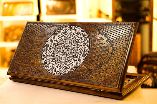 Handmade Wooden Ornamental Backgammon - AsatryansBrand